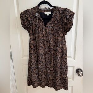 Pinch Black and Brown Floral Top